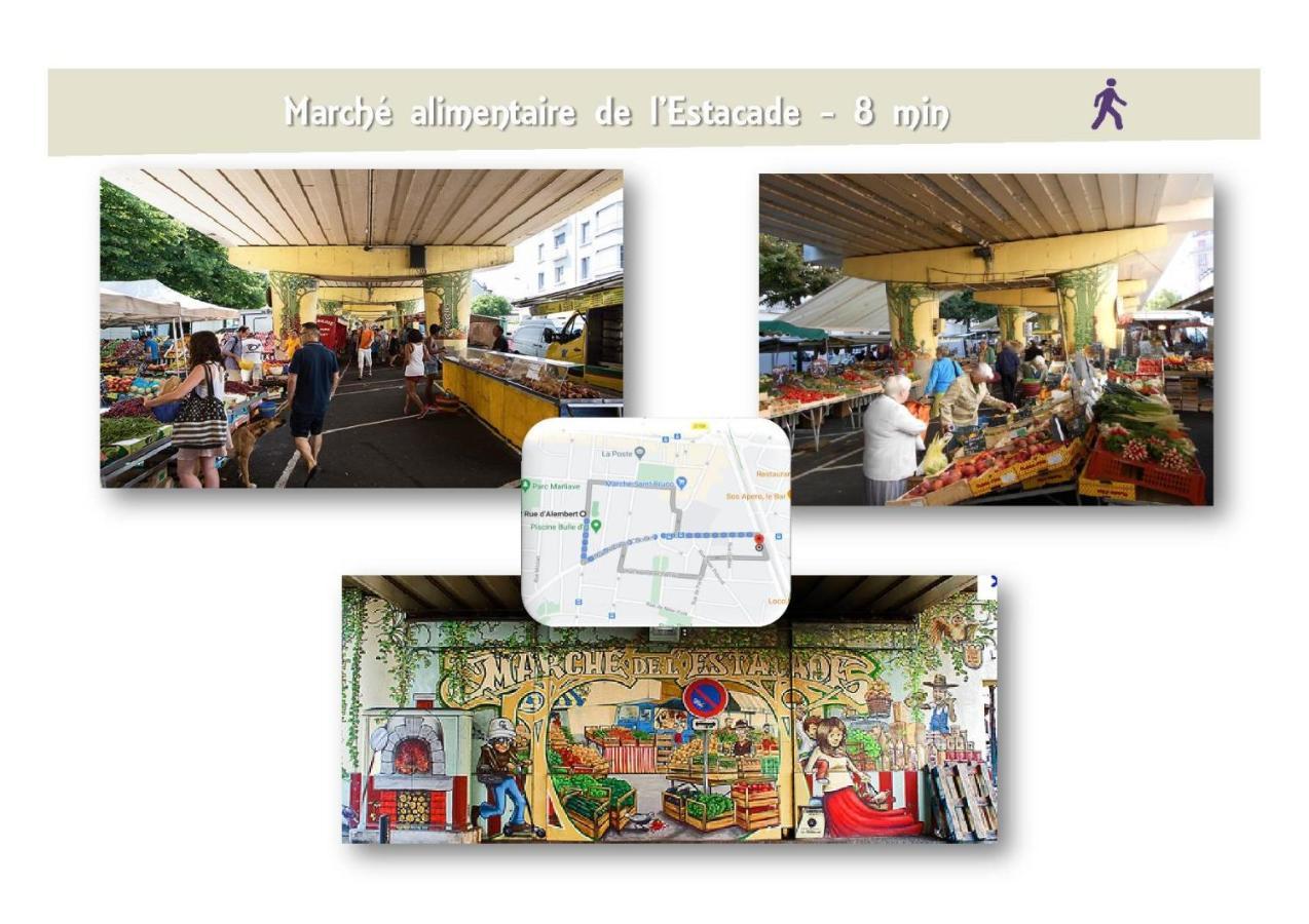 Le 62 - Spacieux T2 Avec Jardin, Parking & Tramway Гренобъл Екстериор снимка