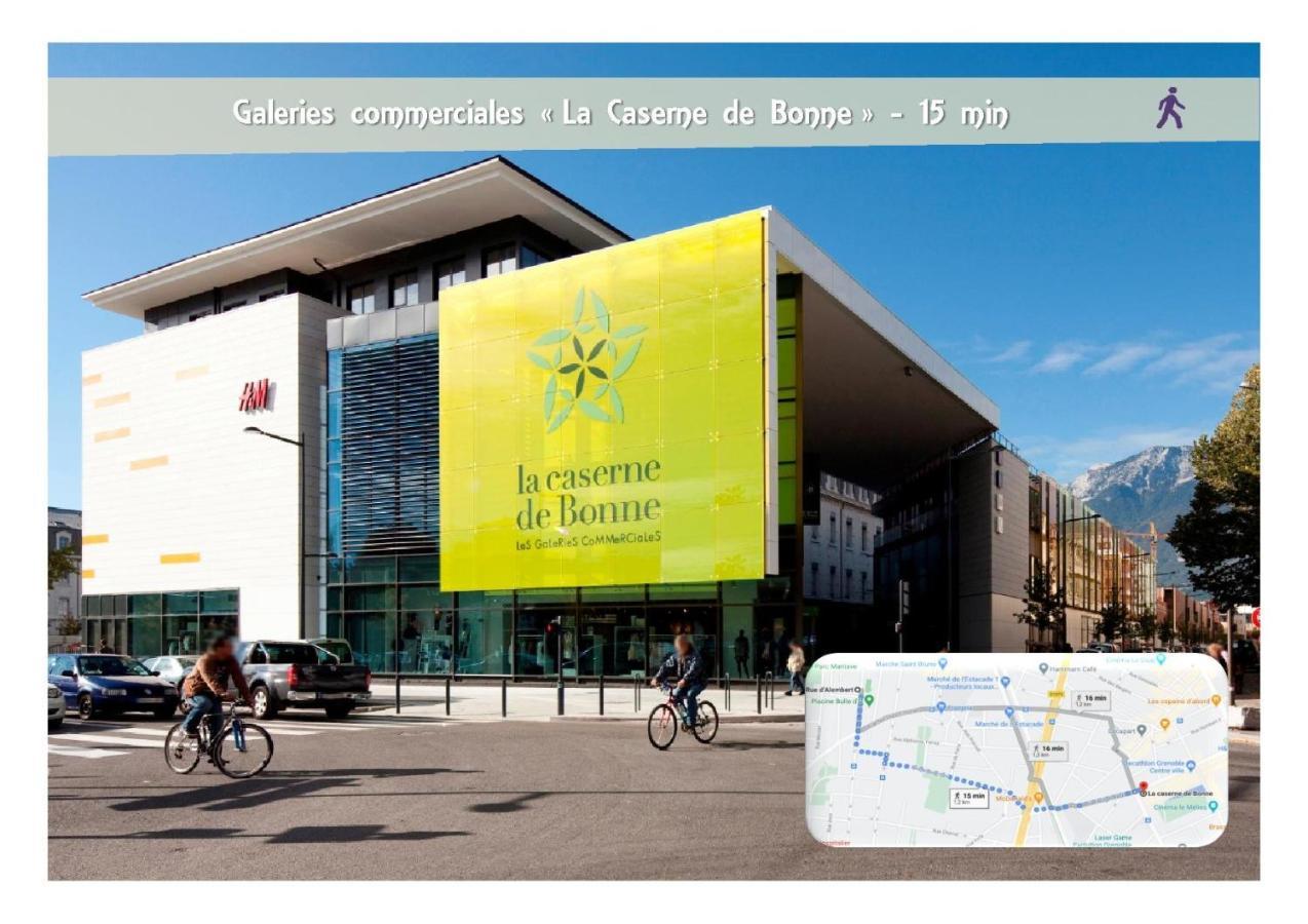 Le 62 - Spacieux T2 Avec Jardin, Parking & Tramway Гренобъл Екстериор снимка